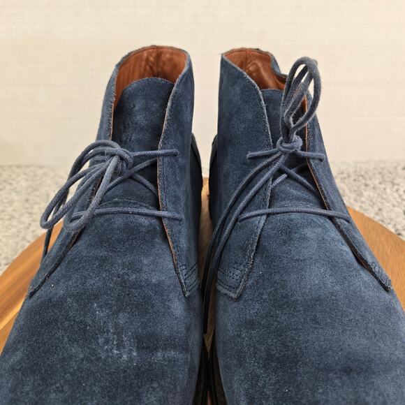 Polo Ralph Laruen Marlow Navy Suede Casual Crepe Sole Daily Chukka Boot Men 13 D - Picture 7 of 14